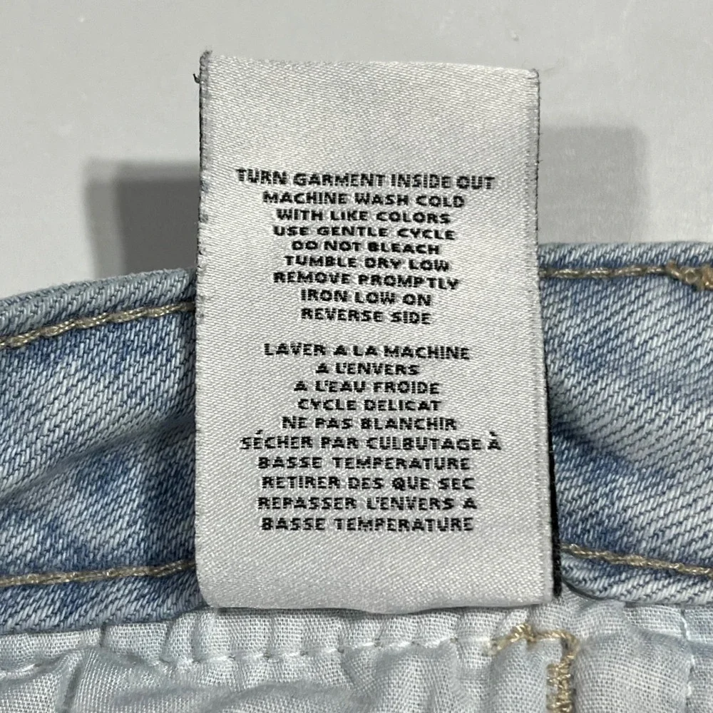 OAT NY Relaxed Wide Leg Crop Jeans Light Wash Denim Womens 24 Streetwear Boho